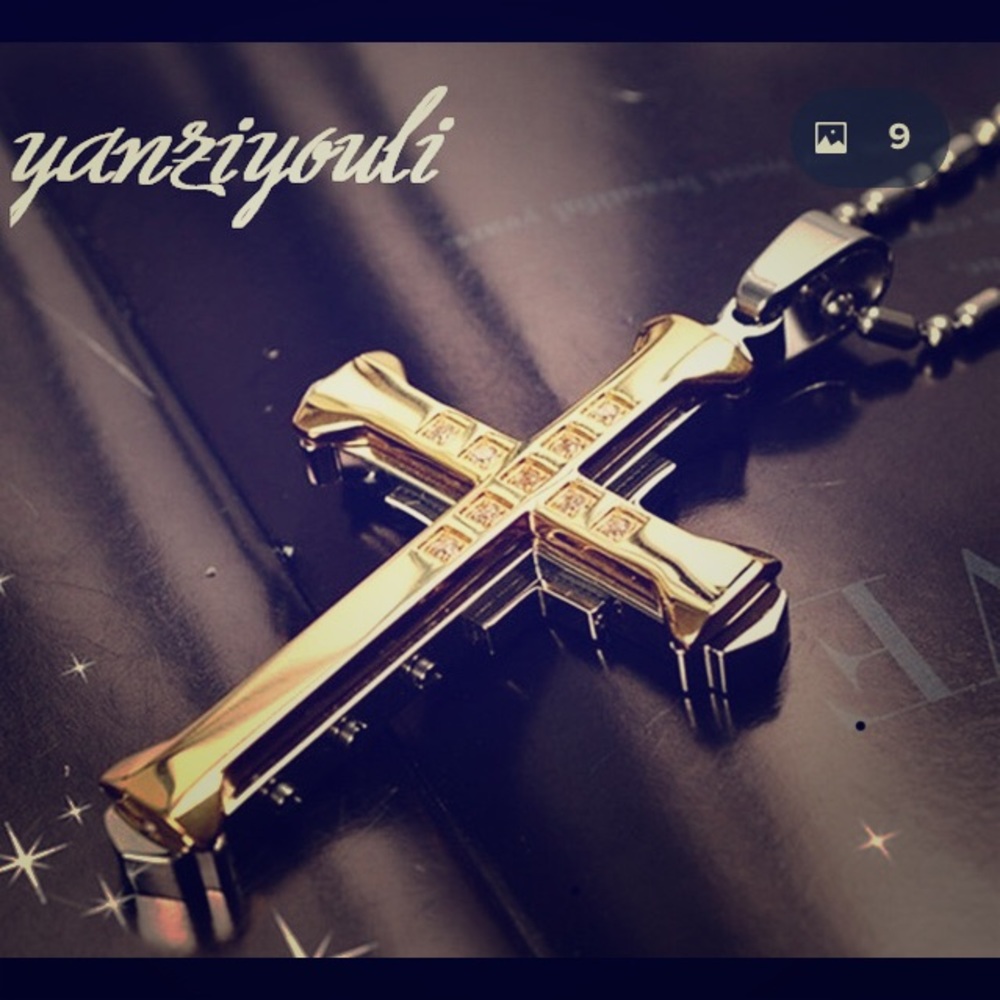 Gold cross chains
